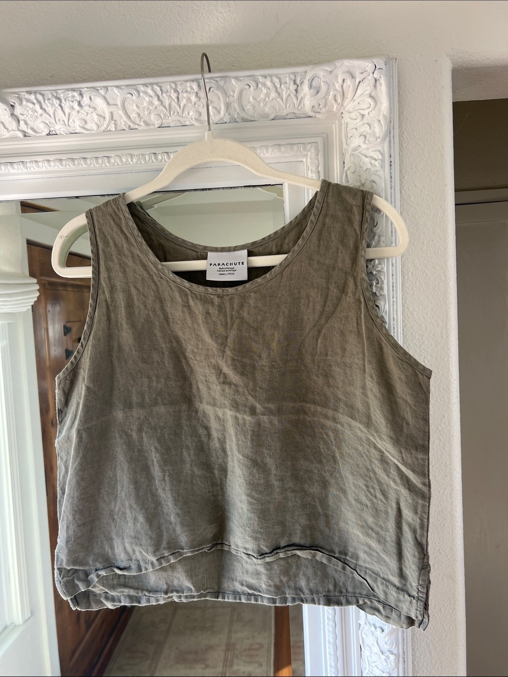 Parachute Olive Linen Tank size Small